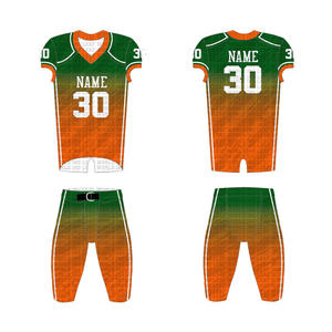 Maillot de football américain à manches courtes personnalisé livraison rapide uniforme respirant de fabricant professionnel - Product Image 1