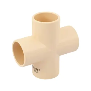 Scatola da 10 unità di raccordi per tubi Foset a croce in CPVC - Product Image 1