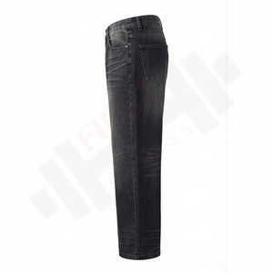 Vente en gros 2025, pantalon en jean pour homme, vintage, de haute qualité, coupe droite, ample, patchwork, jean d'hiver, jambe large, en vrac - Product Image 3