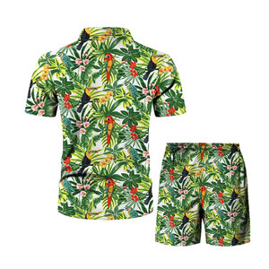 Logo personnalisé, vêtements de sport à séchage rapide, ensemble de vêtements de bain, OEM, ensemble tissé personnalisé à bas prix, imprimé de fleurs en rayonne - Product Image 5