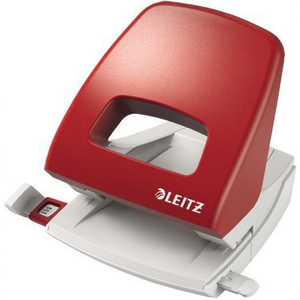 เครื่องเจาะกระดาษ Leitz NeXXt 5005 ขนาด 8 ซม. 25 แผ่น (80 กรัม/ตร.ม.) สีแดง พร้อมรางนำกระดาษ รองรับกระดาษหนา 80 กรัม/ตร.ม. - Product Image 3