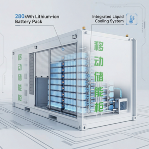 Station de recharge mobile rentable pour véhicules électriques 280 kWh, chargeur rapide DC CCS1 CCS2 GBT, application OCPP pour les investissements commerciaux et les revenus des centres commerciaux - Product Image 5
