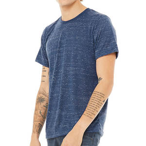 Bella Canvas Camiseta de manga corta con cuello redondo para hombre Camisetas para hombre Transpirables - Product Image 5