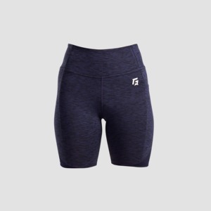 Shorts de Compresión Dinámica para Mujer en Azul Marino, Diseño Ajustado - Product Image 1