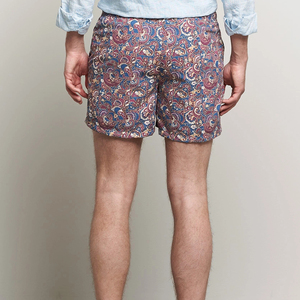 Shorts de volley-ball de plage décontractés pour hommes, motif uni, en polyester non tissé, imprimé par sublimation numérique à 100 %, taille mi-haute - Product Image 3