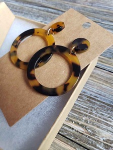 Pendientes de Resina Bordados a Mano, Joyería de Moda de Acero Inoxidable para Mujeres y Niñas, Estilo Clásico para Bodas, Alta Calidad - Product Image 4