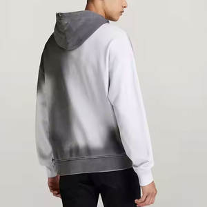 2025 logotipo personalizado sólido invierno sol se desvaneció sudaderas con capucha 100% algodón polar ecológico transpirable al por mayor - Product Image 2