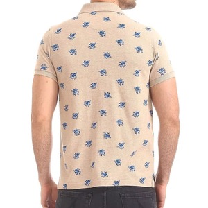 Vente en gros de polos pour hommes en coton 100% à manches courtes et col rond, design personnalisé avec logo, polos en tissu - Product Image 6