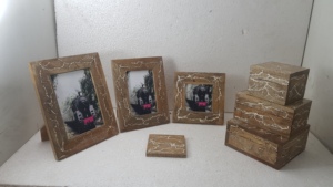 Vente chaude 2023 produit pour mariage utilisation décor à la maison vente chaude bois cadre Photo mariage doué dessus de Table - Product Image 4