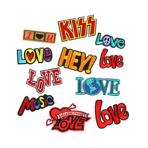 แผ่นผ้าปักลายด้วยเตารีดสำหรับตกแต่งเสื้อผ้าแผ่นปักลวดลายที่มีสีสัน - Product Image 6