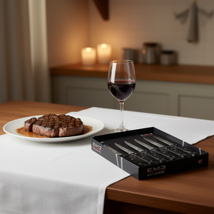 Juego de Cuchillos para Carne RODEO Black C6COLBISROD de 6 Piezas de Acero Inoxidable con Hoja Dentada de 11 cm - Product Image 3