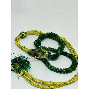 ลูกปัดมรกตธรรมชาติขนาด3.60มม. ถึง5.50ถึง7.30มม. ความยาว15นิ้ว57.30cts สร้อยคอเส้นใย1 - Product Image 1