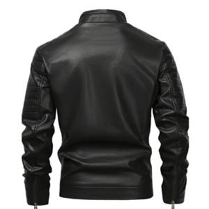 แจ็คเก็ตหนังมาใหม่ แจ็คเก็ตหนังวัสดุคุณภาพดีที่สุด ราคาขายส่ง แจ็คเก็ตหนังสำหรับผู้ชาย - Product Image 2