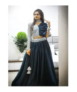 Mooie Letest Designer Zware Vos Georgette Lehenga Choli Bruiloft En Feestkleding Lehnga Choli Voor De Vervaardiging Van Vrouwen Uit India