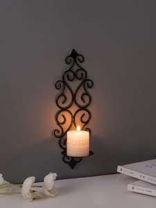 Vintage Wrought <b>Iron</b> Metal Candle Holder Centerpiece Star Shape Design Premium Quality Metal Candle Holder - Product Image 5