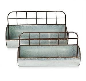 Organisateur en métal galvanisé Support mural pour outils et couverts Outils et accessoires de bar de haute qualité Polyvalent - Product Image 1