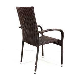 Comehome-Ensemble de salle à manger en rotin avec coussins pour des repas en plein air élégants et confortables - Product Image 3