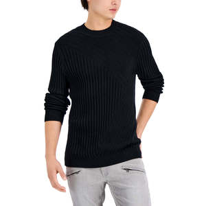 Maglione da Uomo Inc International Concepts Tucker con Collo Rotondo, Stile Aperto con Decorazioni a Motivi per Autunno e Inverno, Creato per Macy's - Product Image 1