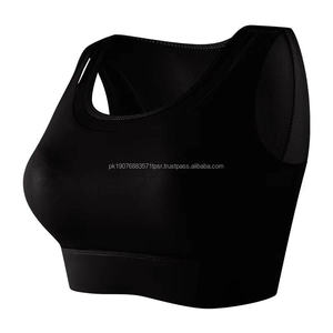 High Support Running Sport <b>Bra</b> Lightweight Breathable Spandex/Nylon Four-Way <b>Stretch</b> Quick Dry Shockproof Women's U-NECK - Product Image 1