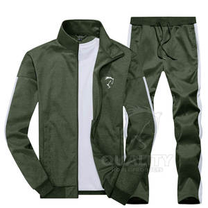 Chándal transpirable duradero de último estilo para hombre, logotipo personalizado, de talla grande, uso en exteriores, patrón sólido, cómodo y elegante - Product Image 2