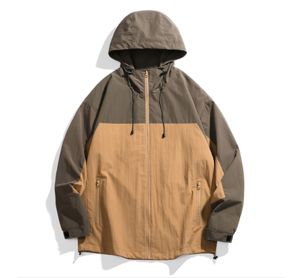 Wholesale Custom Design <b>Men's</b> <b>Lightweight</b> Nylon Windbreaker <b>Jacket</b> Breathable and Waterproof <b>for</b> Outdoor Wear - Product Image 1