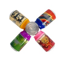 Nouveaux pots en plastique de 3,5 g au design de canette de soda, emballage de 100 ml avec bouchon coloré, pour bonbons gélifiés, herbes sèches, fleurs, canettes de soda en plastique de 3,5 g