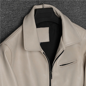 Ventes en gros de vestes en cuir pour hommes de dernière génération, de haute qualité, en cuir noir, vestes en cuir pour hommes 2026, vestes en cuir véritable pour l'hiver - Product Image 4