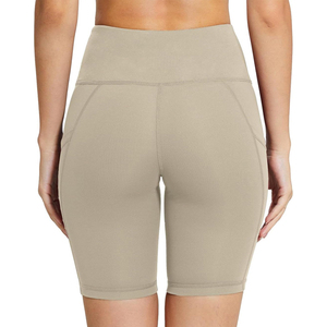 กางเกงขาสั้นโยคะสไตล์นักกีฬาของผู้หญิงกางเกงขาสั้นร้อนยืดหยุ่นสูงควบคุมหน้าท้องกระชับกระเป๋าลึกเข้ารูปเป็นมิตรกับสิ่งแวดล้อมระบายอากาศได้ - Product Image 5
