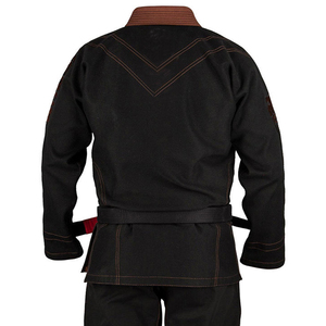 Arts martiaux porter BJJ uniforme avec manches longues couleur unie nouveauté sur mesure solide noir hommes BJJ GI uniformes - Product Image 2
