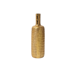 Jarrón de Flores de Hierro y Aluminio con Acabado Plateado, Estilo Martillado, Hecho a Mano, Decoración de Boda, Estilo Costero, Jarrón de Mesa - Product Image 3