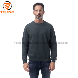Sudadera polar de invierno de diseñador para hombre, Jersey 100% de algodón, logotipo personalizado bordado, cuello sólido 'O', sólido para hombre, servicio OEM - Product Image 1