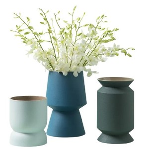 Nouveau design Pot de fleur en métal intérieur vert Style européen support de plante Vase moderne Mini Kits de bureau plante petits Kits d'affichage - Product Image 5