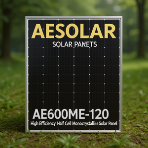 Panneau solaire monocristallin demi-cellule haute efficacité AESOLAR AE600ME-120 - Product Image 3