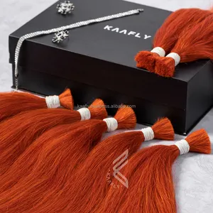 Coppery Red Colored Hair Bundle, All Natural Red Hair Bundles In Bulk For Women Fast Shipping