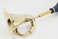 Long Brass Vintage Bulb Honky Horn with Black Rubber Plunger Clown Squeeze