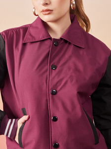 Vestes universitaires personnalisées en gros à col ras du cou pour femmes, coupe ajustée, légères, teintes, respirantes, en polaire de fibre de bambou - Product Image 3