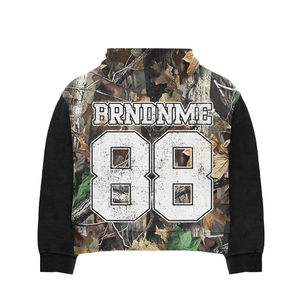 Chándales Oversize de Algodón Pesado para Hombre con Logotipo Personalizado, Rayas y Camuflaje, Ropa Urbana de Alta Calidad, Chándales Unisex - Product Image 5