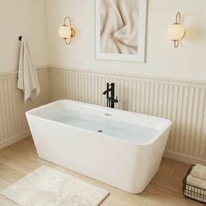 Baignoire autoportante en acrylique moderne FW-7701-69, légère, facile à installer, durable, pour salle de bain - Product Image 6