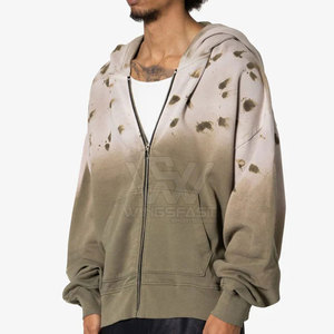 Léger Basics Mode Vêtements Zipper Acid Wash Hoodies Premium Quality Men Acid Wash Hoodies - Product Image 4