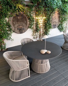 Conjunto de Muebles de Jardín Modernos de Ratán Resistente a los Rayos UV, Ecológicos, con Cojines Impermeables, para Hotel, Parque, Sala de Estar, Aplicaciones en Villas - Product Image 5