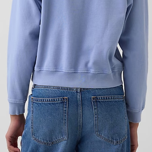 Sudadera Corta para Mujer con Diseño de Hombros Caídos, Tejido de Felpa Suave, Precio de Fábrica 2026, Manga Larga, Ropa Casual - Product Image 6