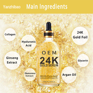 Oem Koreaanse Huidverzorging 24K Goud Gezicht Serum 1.69Oz, Verhelderende En Anti-Aging Vochtinbrengende Crème Met Vitamine C, Hyaluronzuur En Arganolie - Product Image 5