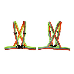 Vêtements de sécurité réfléchissants réglables haute visibilité gilet de course de nuit avec sangles de sécurité réflecteur ceinture élastique - Product Image 4