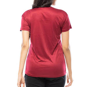Camisetas de mujer con precio al por mayor, ropa de verano con logotipo personalizado, 100% poliéster ecológico para adultos - Product Image 6