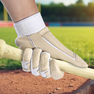 Gants de frappeur de baseball/softball en cuir personnalisés, antidérapants, fermeture auto-agrippante, professionnels, pour hommes et femmes, sur mesure - Product Image 3