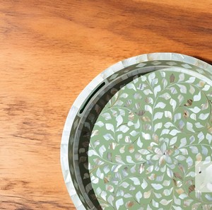 ถาดไม้ฝังลายดอกไม้สไตล์โมเดิร์นเป็นมิตรกับสิ่งแวดล้อมถาดเน้นการตกแต่งบ้าน - Product Image 6