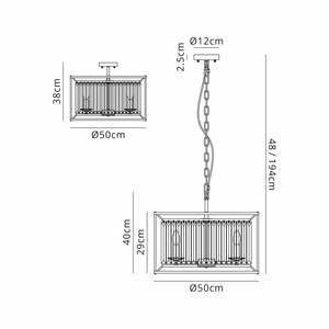 Lámpara colgante redonda de lujo para interiores moderna nórdica, lámpara colgante LED de oro negro, Araña de cristal K9 para el hogar - Product Image 2