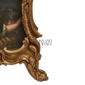 กรอบรูปทองเหลืองโบราณหรูหราพร้อมงานศิลปะแนวยุโรปคลาสสิกในการออกแบบสไตล์วินเทจ - Product Image 3