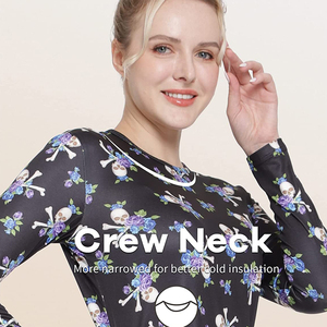 Sous-vêtements d'hiver solides pour femmes Long Johns Respirant Polaire Doublé Couche de Base Vêtements de Sommeil Skin Fit Collants Top Pantalon Adultes - Product Image 5