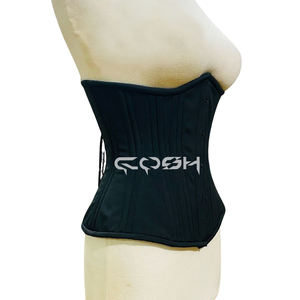 Premium <b>Black</b> Underbust Steel Boned Polyester Corset - Product Image 1
